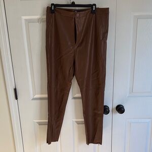 Brown Leather Pants